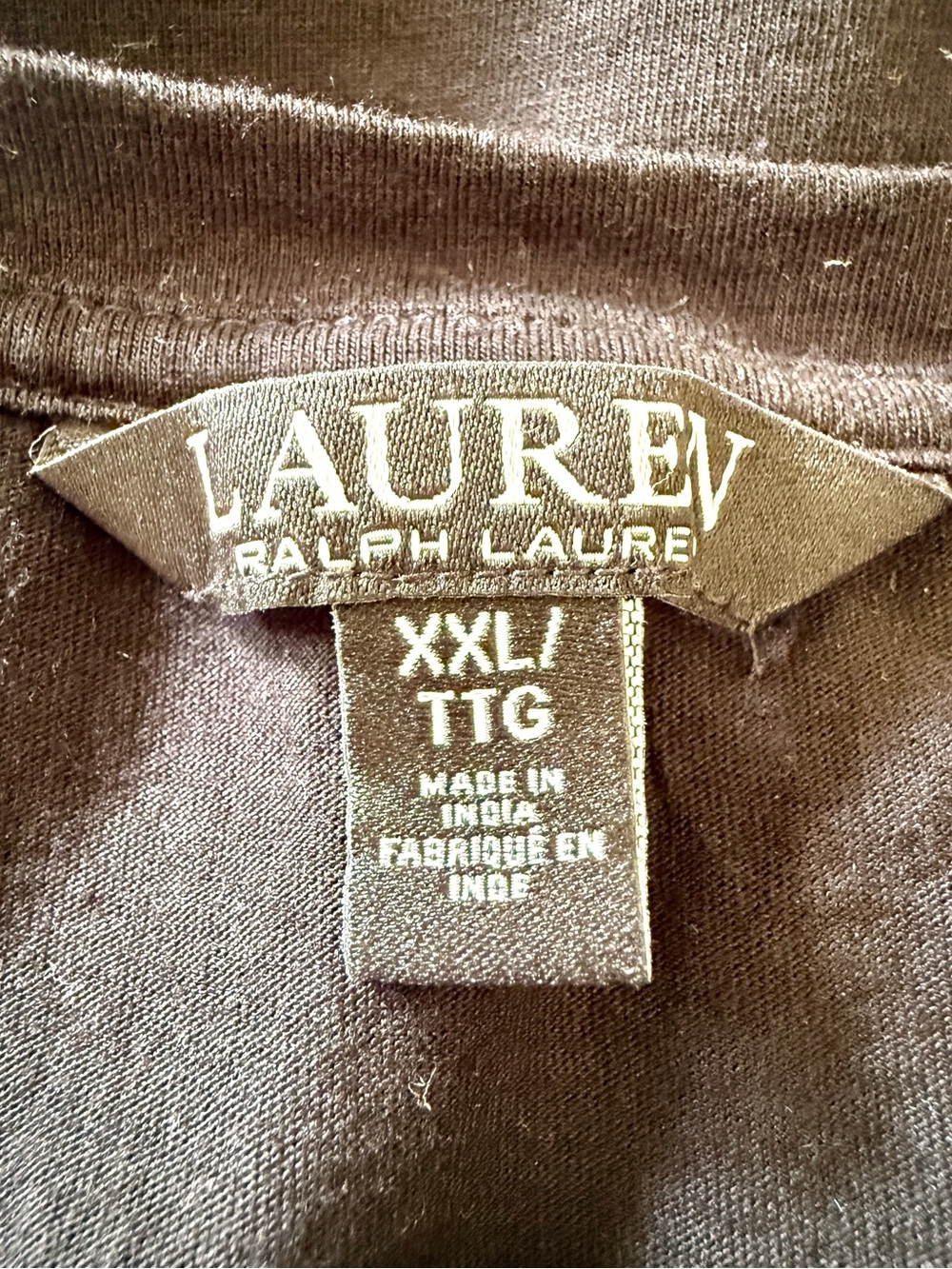 Ralph Lauren Logo Top Women's Size XXL Black - Picture 2 of 6